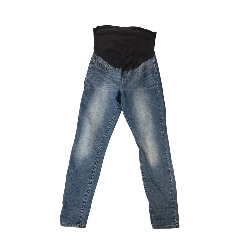 Signature by Levi Strauss Maternity Jeans Womens Blue‎ Skinny Full Panel Denim